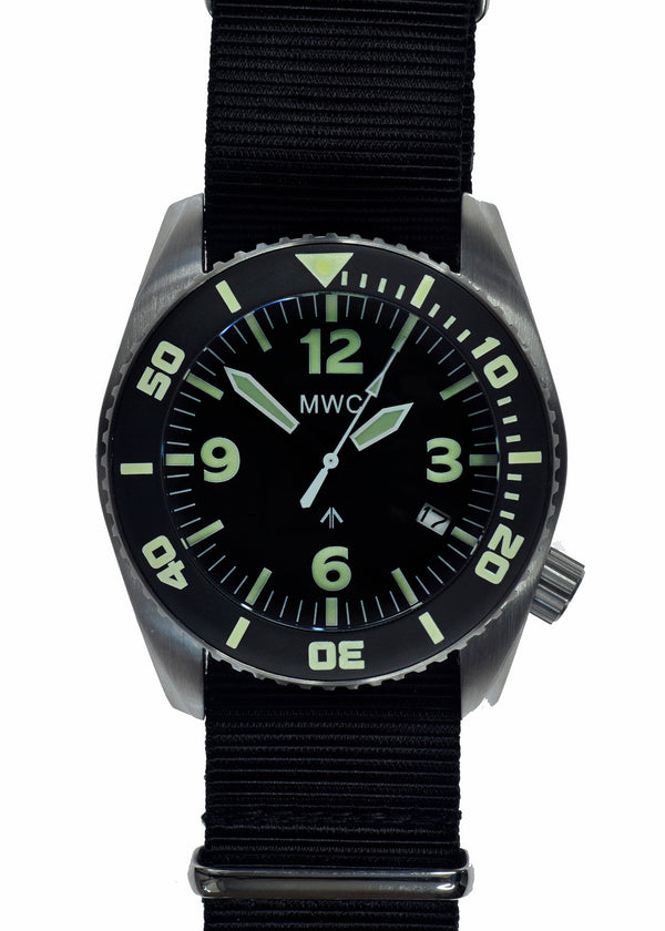 MWC "Depthmaster" 100atm / 3,280ft / 1000m Water Resistant Military Divers Watch in Stainless Steel Case with Helium Valve (Quartz) Ex Display Watch from the 2023 IWA Show