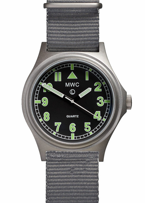MWC G10 100m / 330ft ft Water resistant Stainless Steel Military Watch with Sapphire Crystal - UK NATO Stock Number: NSN 6645-99-472-3228 Ex Display Watch from the 2023 SPIE Security + Defence Show Reduced