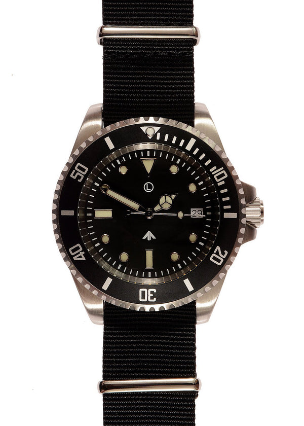 MWC 300m / 1000ft Stainless Steel Quartz Military Divers Watch (Unbranded) Ex Display Watch from a UK Trade Show