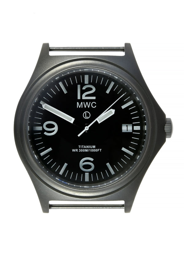MWC 45th Anniversary Limited Edition Titanium Military Watch, 300m Water Resistant, 10 Year Battery Life, Luminova and Sapphire Crystal - Ex Display Watch Located in USA