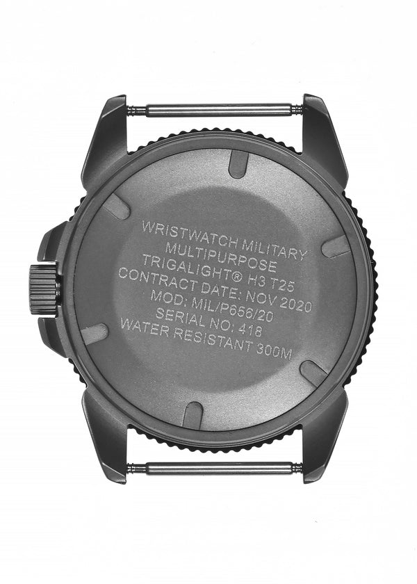 MWC P656 Titanium Tactical Series Watch with GTLS Tritium and Ten Year Battery Life (Date Version) - Needs Repair to Crown