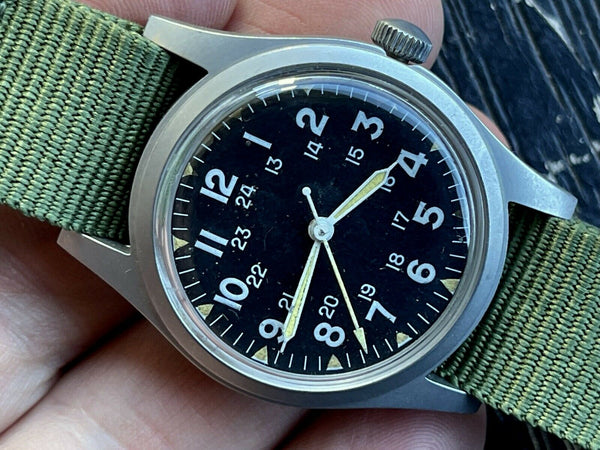GG-W-113 US 1960s Pattern Military Watch (Automatic) Brand New and Running but Probably Needs Regulating