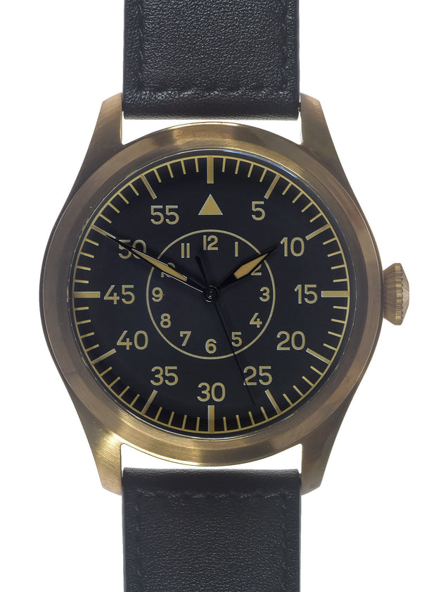 MWC Classic 46mm Limited Edition Bronze XL Luftwaffe Pattern Military Aviators Watch (Retro Dial Version) - Ex Display Watch Reduced to Clear from the 2023 Shot Show in Las Vegas