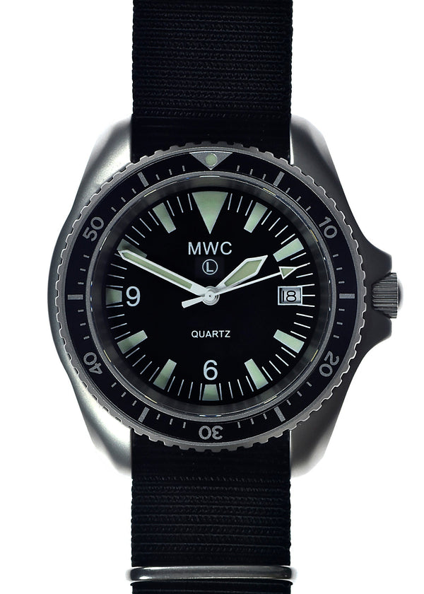 Latest MWC Quartz Military Divers Watch with Sapphire Crystal and 10 Year Battery Life - NATO STOCK NUMBER NSN 6645-99-157-3496 - NEEDS ATTENTION