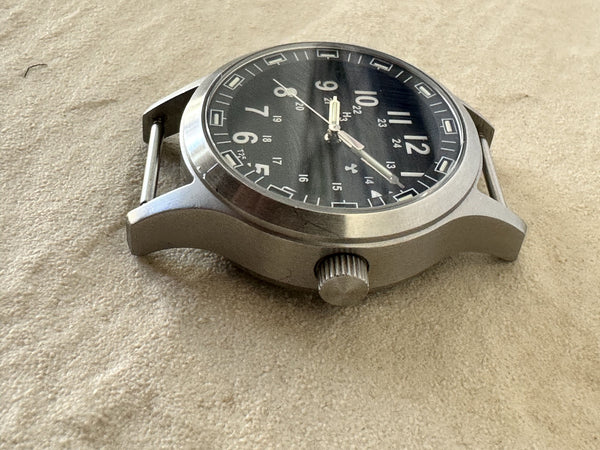 MWC MKIII Stainless Steel MKIII Model with Tritium GTLS Tubes (10 Year Battery Life Quartz Movement) - Not Running but Very Clean