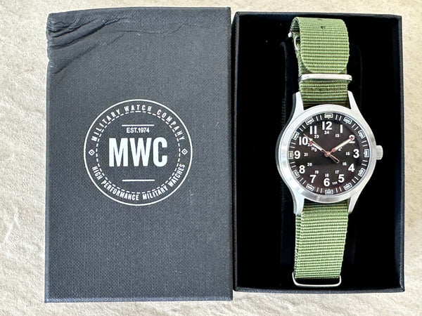 MWC MKIII Stainless Steel MKIII Model with Tritium GTLS Tubes (10 Year Battery Life Quartz Movement) - Not Running but Very Clean