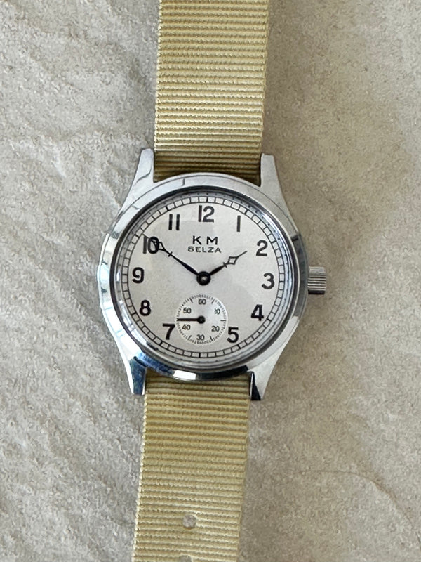 SELZA Kriegsmarine (Germany Navy) WW2 Pattern Watch with 21 Jewel Automatic Mechanical Movement - Ex Demo Watch Under Half Price