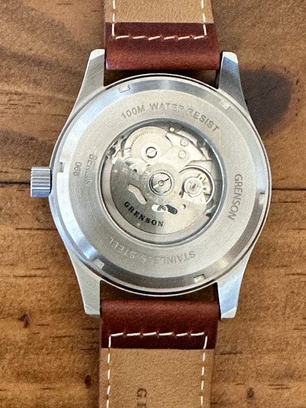 Grenson 24 Jewel Automatic Pilots Watch with 100m Water Resistant on Calf Leather Strap - Part Exchange Watch in Mint Condition