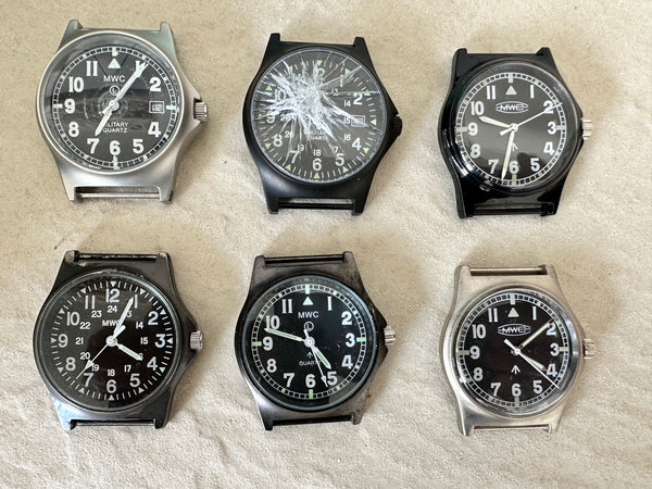 6 x G10 Watches with Nylon Webbing Straps (being sold together as a bundle)