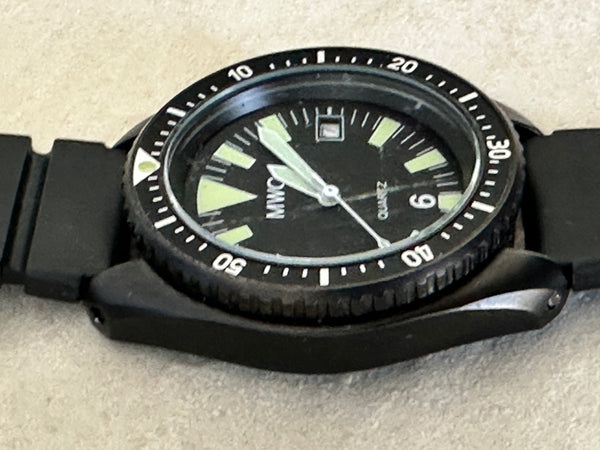 Pair of MWC 300m Stainless Steel PVD Military Divers Watches - Need Attention as described below