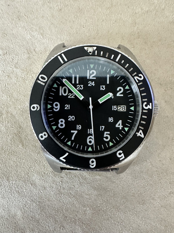 MWC 300m Water Resistant Stainless Steel Tritium GTLS Navigator Watch (Automatic) - Second Hand But Excellent Condition
