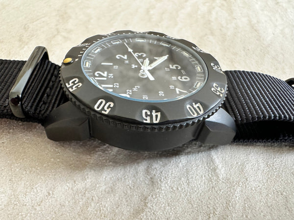 MWC P656 Tactical Series Watch with GTLS Tritium, 10 Year Battery Life Ronda 715li MovementMovement and Sapphire Crystal- Looks New