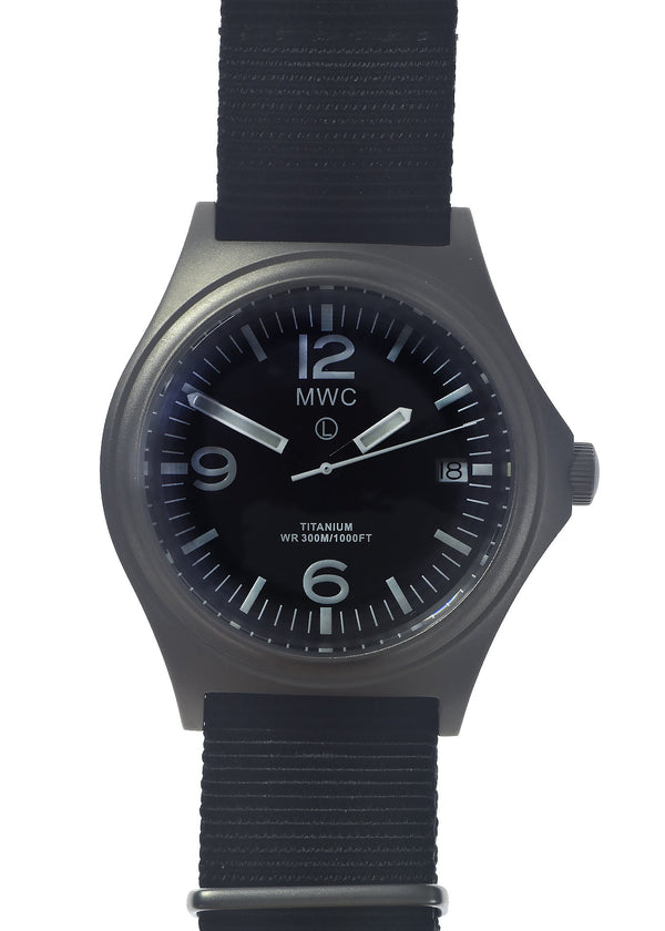 MWC Titanium Military Watch, 300m Water Resistant, Sapphire Crystal and 10 Year Battery Life - UK NATO NSN Number: 6645-99-847-7565 - Ex Display Watch from the 2023 SPIE Security + Defence Show Reduced