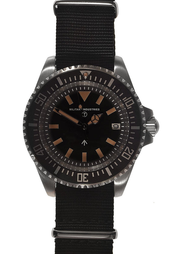 Military Industries 1982 Pattern 300m Water Resistant Military Divers Watch With Date Window (Automatic) Ex Display Model from the EnforceTac Tactical and Security Industries Trade Show