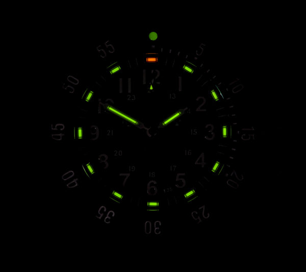 MWC P656 Titanium Tactical Series Watch with GTLS Tritium, 24 Jewel Automatic Movement and Sapphire Crystal (Date Version)