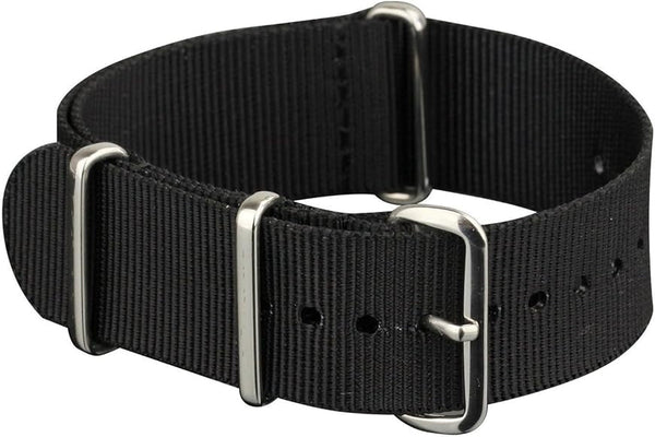 Discount Bundle of 10 x 20mm Black NATO Military Watch Straps Special Clearance Price