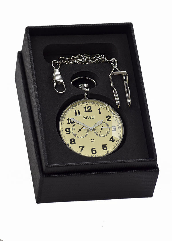 General Service Military Pocket Watch (Hybrid Movement with Cream Dial) - Half Price!