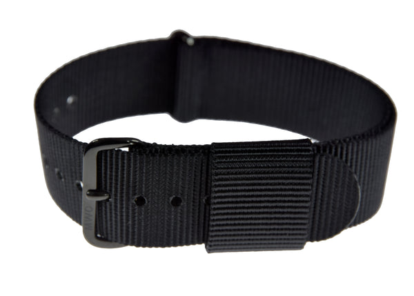 Reduced to Clear - Bundle of Five 20mm US Pattern Black PVD Military Watch Straps Save over 70%!