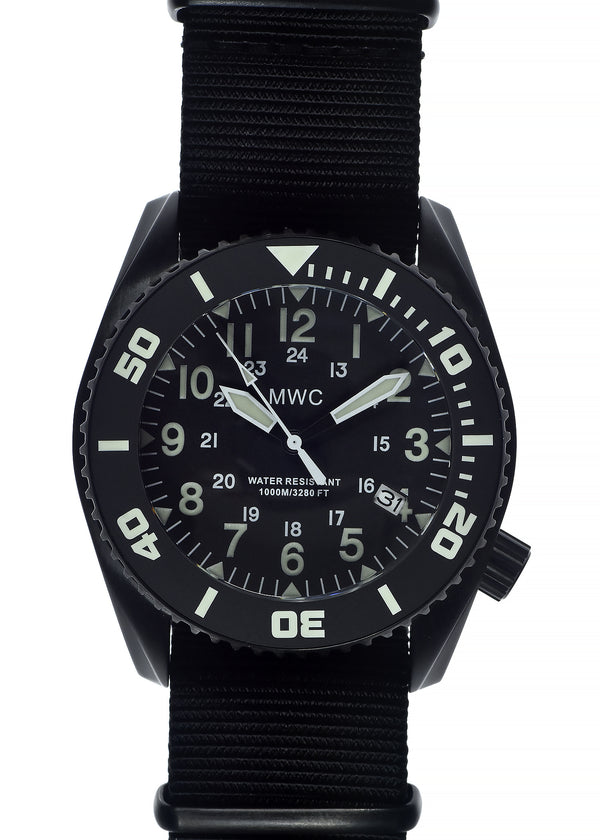 MWC "Depthmaster" 100atm / 3,280ft / 1000m Water Resistant Military Divers Watch in PVD Stainless Steel Case with Helium Valve (Automatic) - Brand New but the Crown Needs Attention