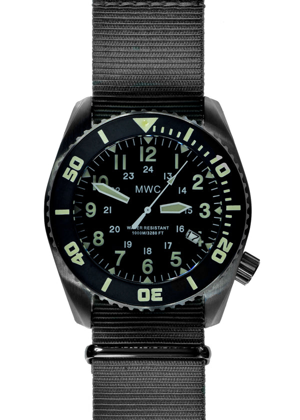 MWC "Depthmaster" 100atm / 3,280ft / 1000m Water Resistant Military Divers Watch in Stainless Steel Case with Helium Valve (Automatic) Ex Display Watch
