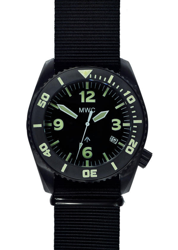 MWC "Depthmaster" 100atm / 3,280ft / 1000m Water Resistant Military Divers Watch in PVD Stainless Steel Case with Helium Valve (Automatic) Ex Display Watch