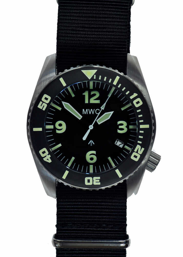 MWC "Depthmaster" 100atm / 3,280ft / 1000m Water Resistant Military Divers Watch in Stainless Steel Case with Helium Valve (Quartz) - Brand New Ex Display Watch from a Military and Security Show in Italy
