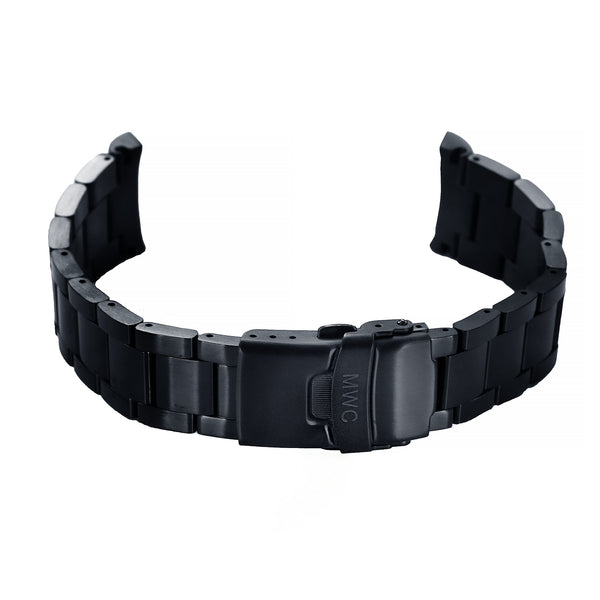 MWC Black PVD Steel 20mm Bracelet to fit 300m Divers Models - Surplus Stock to Clear