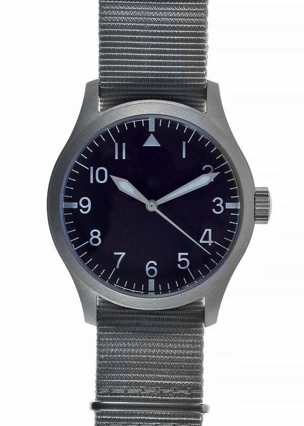 MWC 100m Water Resistant Retro Pattern General Service Watch with Hybrid Mechanical/Quartz Movement - Ex Display Watch from the IWA Show in Germany - Save 50%