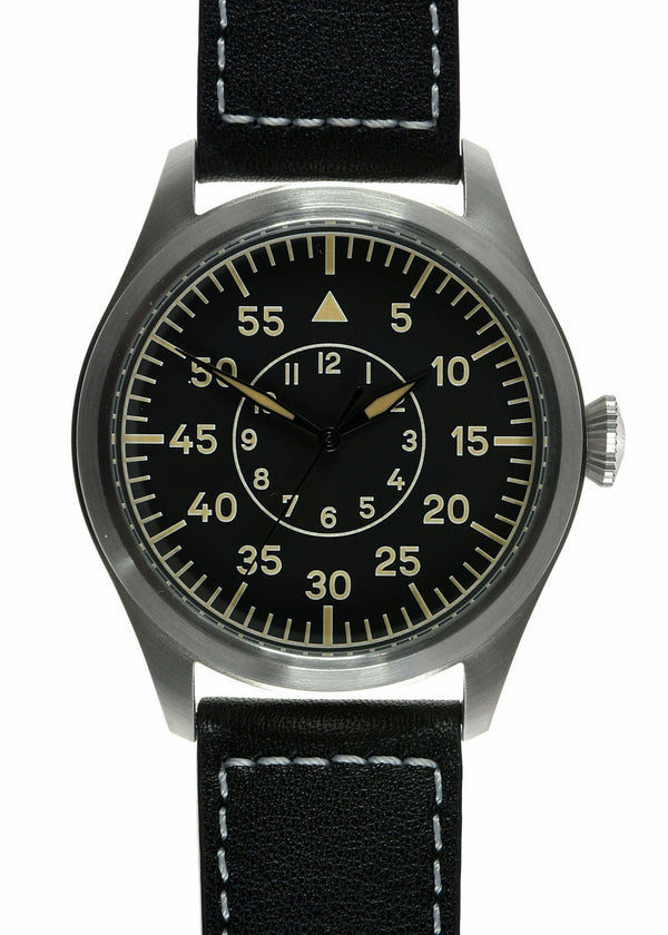 MWC Classic 46mm Limited Edition XL Luftwaffe Pattern Military Aviators Watch (Retro Dial Version) with Sapphire Crystal