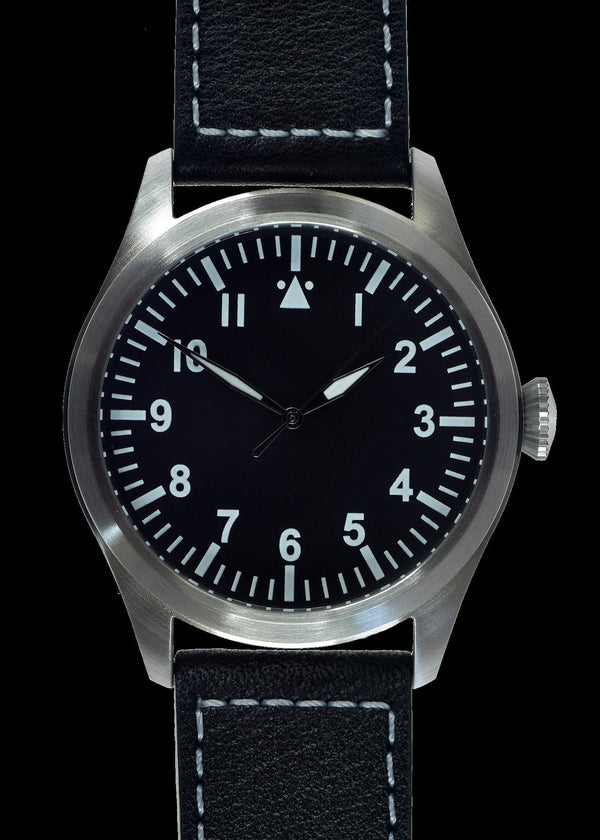 MWC 1940s Pattern Classic 46mm Limited Edition XL Military Pilots Watch with Sapphire Crystal - With Plain Caseback Suitable for Engraving - Ex Display Watch from a Trade Show Save 50%!