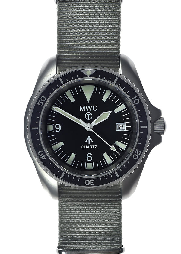 MWC 1999-2001 Pattern Quartz Military Divers Watch with Sapphire Crystal and 10 Year Battery Life - New and Running Fine Except for a Minor Date Change Issue