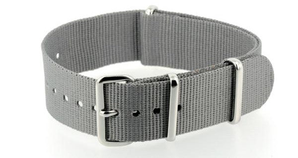 Clearance Bundle of 5 x 24mm Grey NATO Military Watch Straps Reduced to Clear