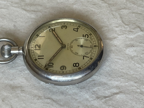 DOXA WW2 Mechanical Pocket Watch Running in Sound Condition