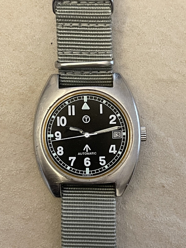 MWC W10 1970's Pattern (Manufacturered 1991) 24 Jewel Automatic Military Watch - Needs a Crystal but Running