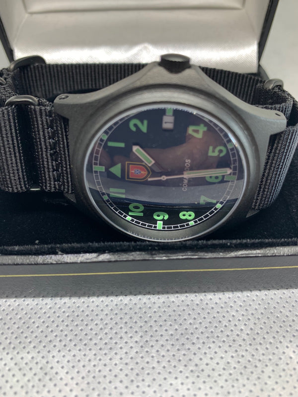 Genuine Portuguese Commando Watch 55th Anniversary Commemorative Military Watch in PVD Steel Case with Sapphire Crystal - Brand New and Very Rare