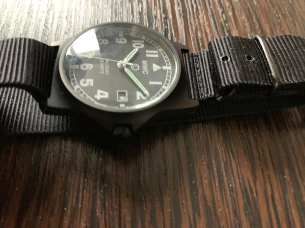 MWC G10LM PVD Non Reflective Black PVD Military Watch - No Running But Very Clean Maybe Just a Battery Needed