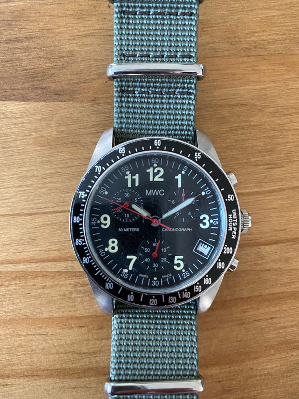 Limited Edition Pilots Chronograph made for USAF Pilots at Aviano, AFB in Italy (Needs Attention)
