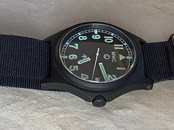 MWC G10 PVD Stealth 300m Water Resistant Military Watch - Running, Keeps Time and Looks Very New