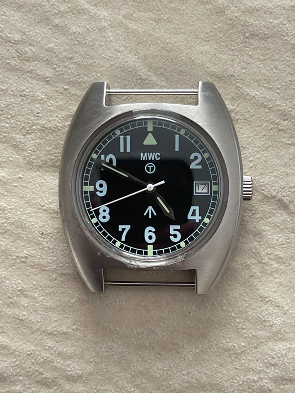 MWC W10 1970's Pattern Automatic Military Watch (Runs Fine but Crystal Shows Slight Residue)