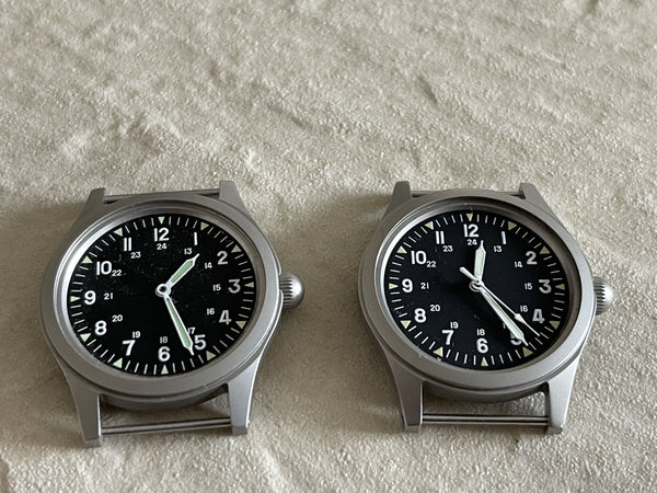 Pair of GG-W-113 US 1960s Pattern Stainless Steel Military Watches (Mechanical ) - Need Attention