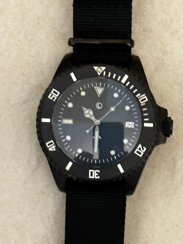 MWC Non Reflective PVD 300m Automatic Military Divers Watch - Needs Attention but Good Condition