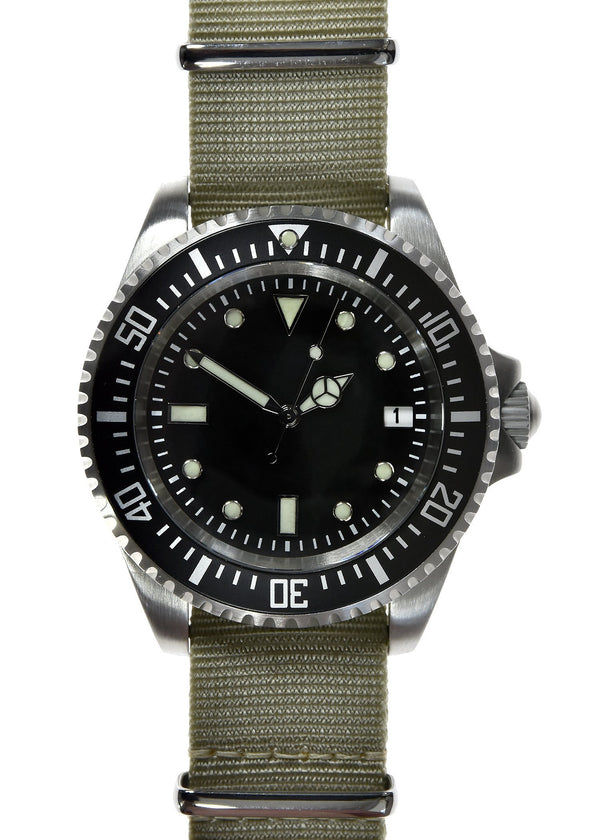 Military Industries 1982 Pattern 300m Water Resistant Military Divers Watch With Date Window (Automatic) Ex Display Watch from a Trade Show
