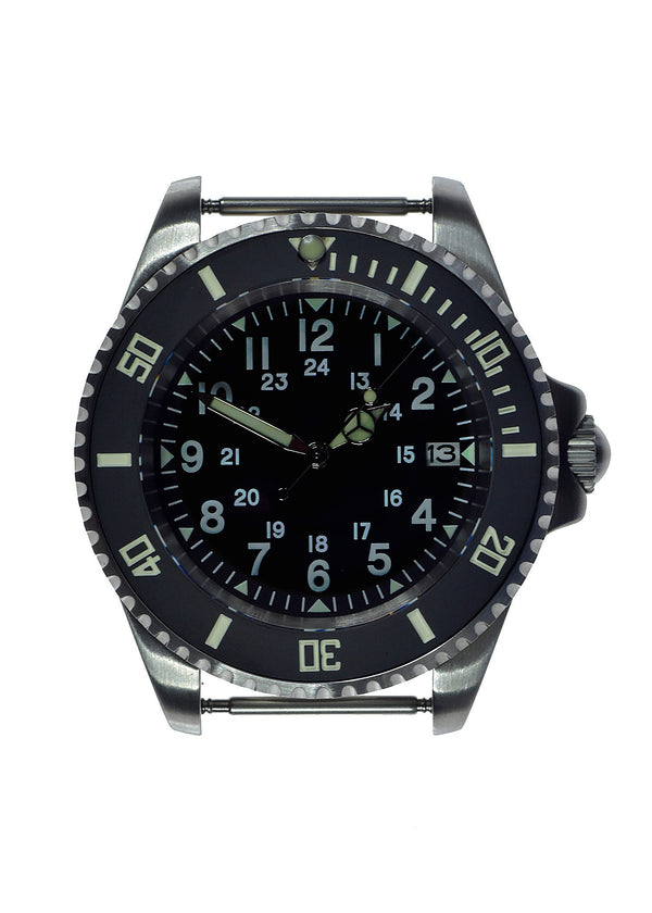 MWC 24 Jewel U.S Pattern 300m Automatic Military Divers Watch with Sapphire Crystal and Ceramic Bezel on a NATO Webbing Strap - Ex Display Watch - Location EU Office