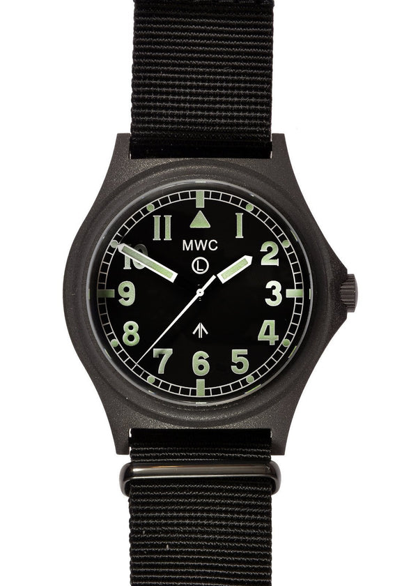 MWC G10 300m / 1000ft Water resistant Military Watch in PVD Steel Case with Sapphire Crystal (Non Date) - New but Faulty