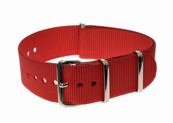 18mm Red NATO Military Watch Strap