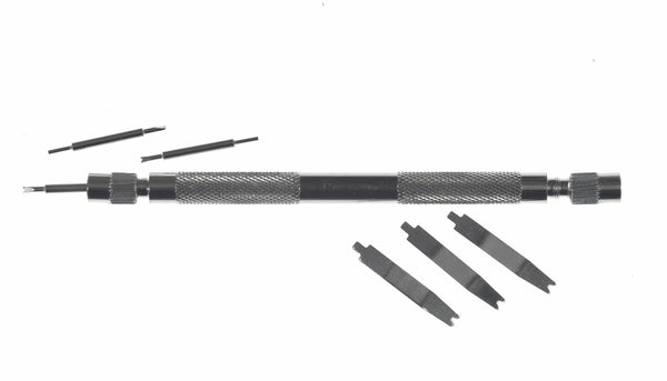 Watchmakers Spring Pin Removal Tool with 4 Different Tips for all Spring Lug Types