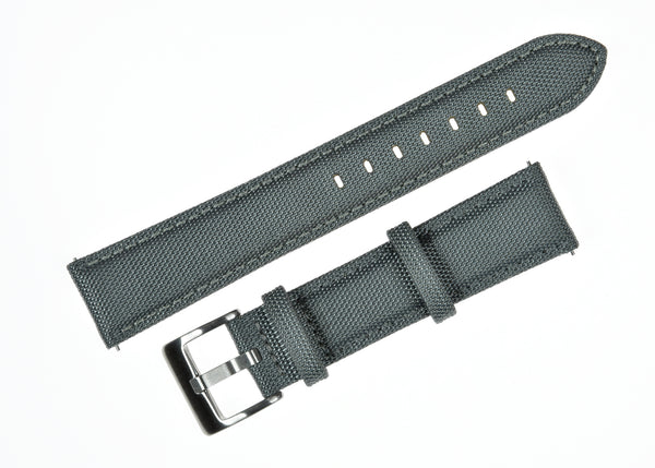 18mm Grey Sailcloth CORDURA® Watchstrap