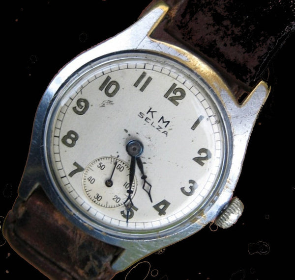 Selza Kriegsmarine (Germany Navy) WW2 Pattern Watch with 21 Jewel Automatic Mechanical Movement