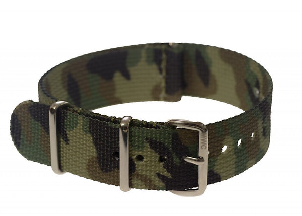 20mm Temperate Climate Camouflage NATO Military Watch Strap