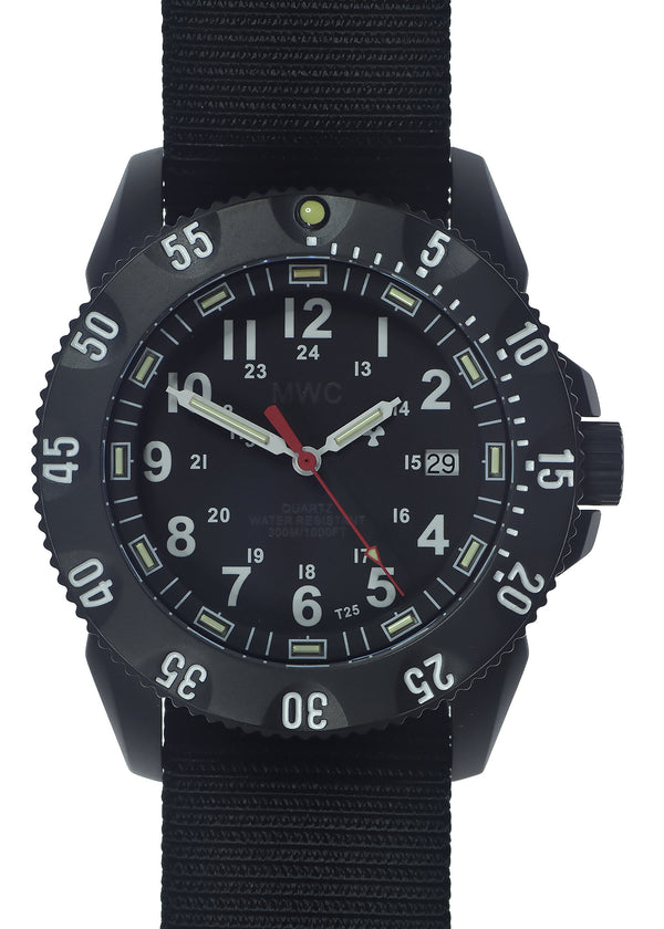 MWC P656 2023 Model PVD Titanium Tactical Series Watch with GTLS Tritium and Ten Year Battery Life (Date Version)